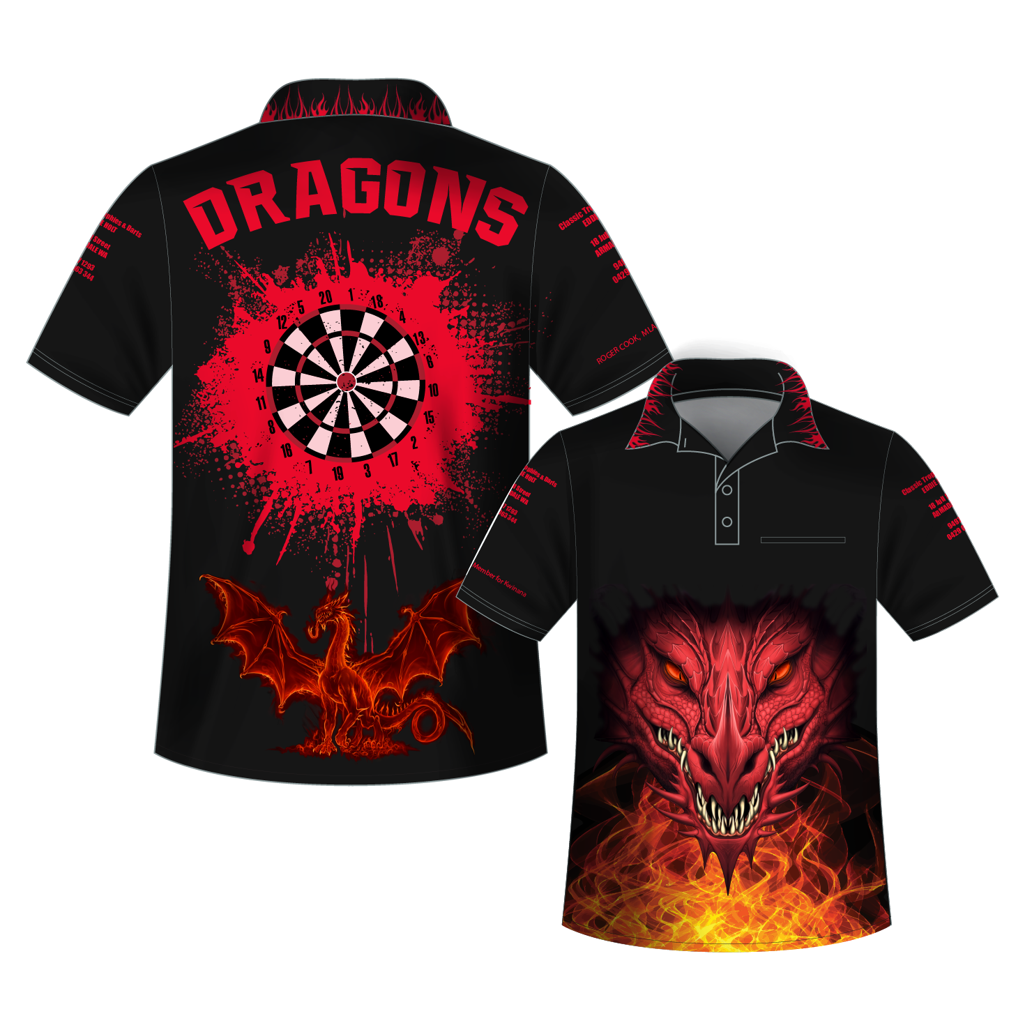 High Quality Personalised Design Your Own Dart Shirt Custom Team button Up Dart Sport Shirt For Mens