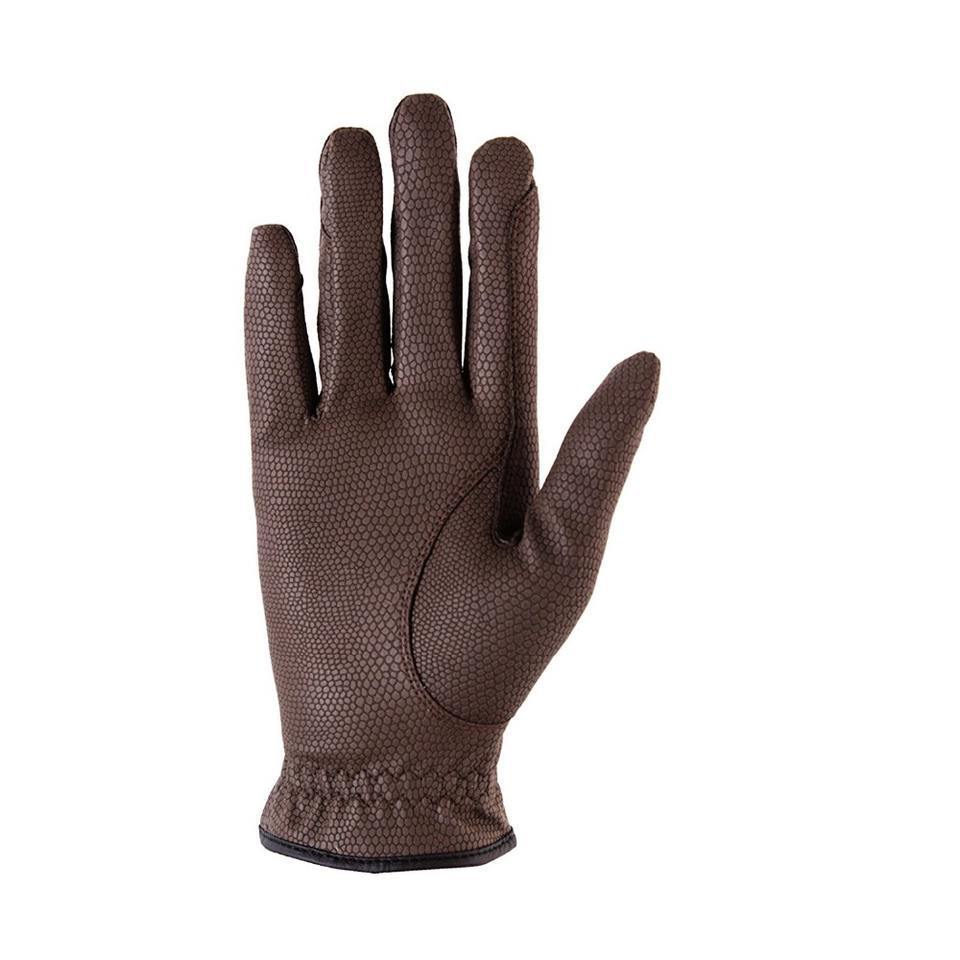 Professional Cheap Custom Made Brown Riding Gloves Synthetic Leather For Men Anti Split Horse Riding Gloves