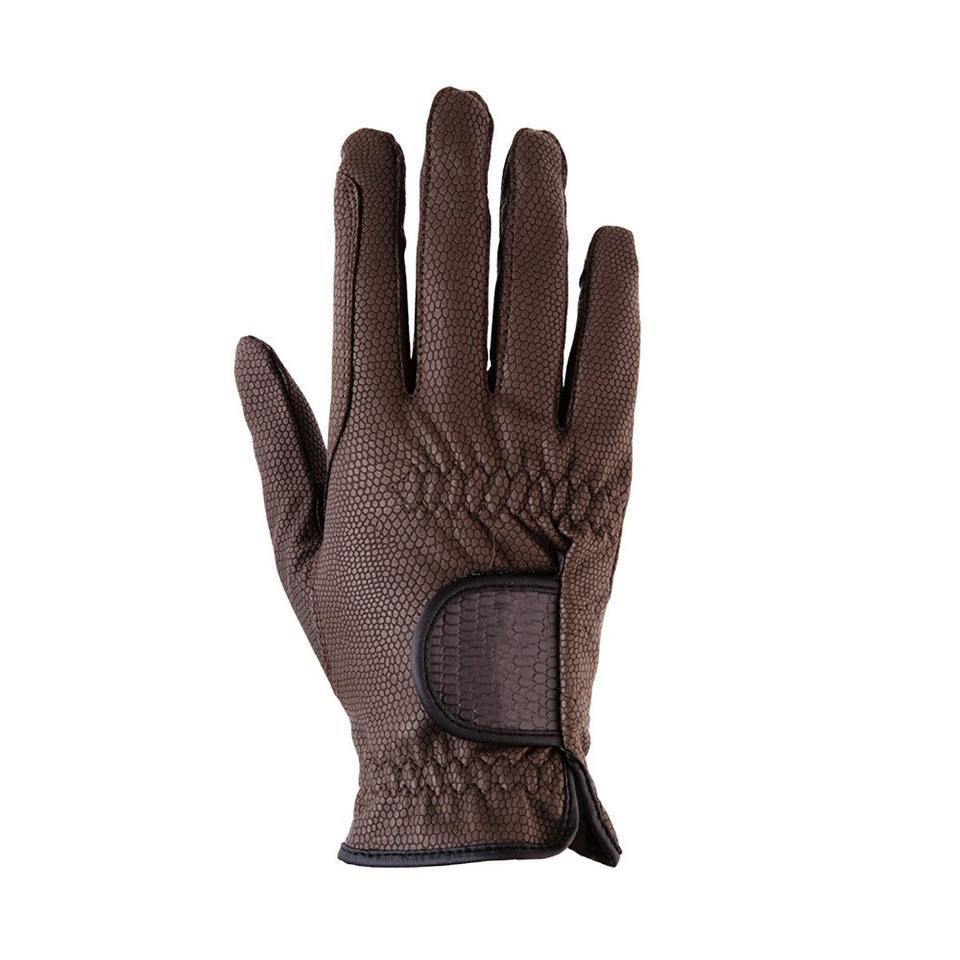 Professional Cheap Custom Made Brown Riding Gloves Synthetic Leather For Men Anti Split Horse Riding Gloves