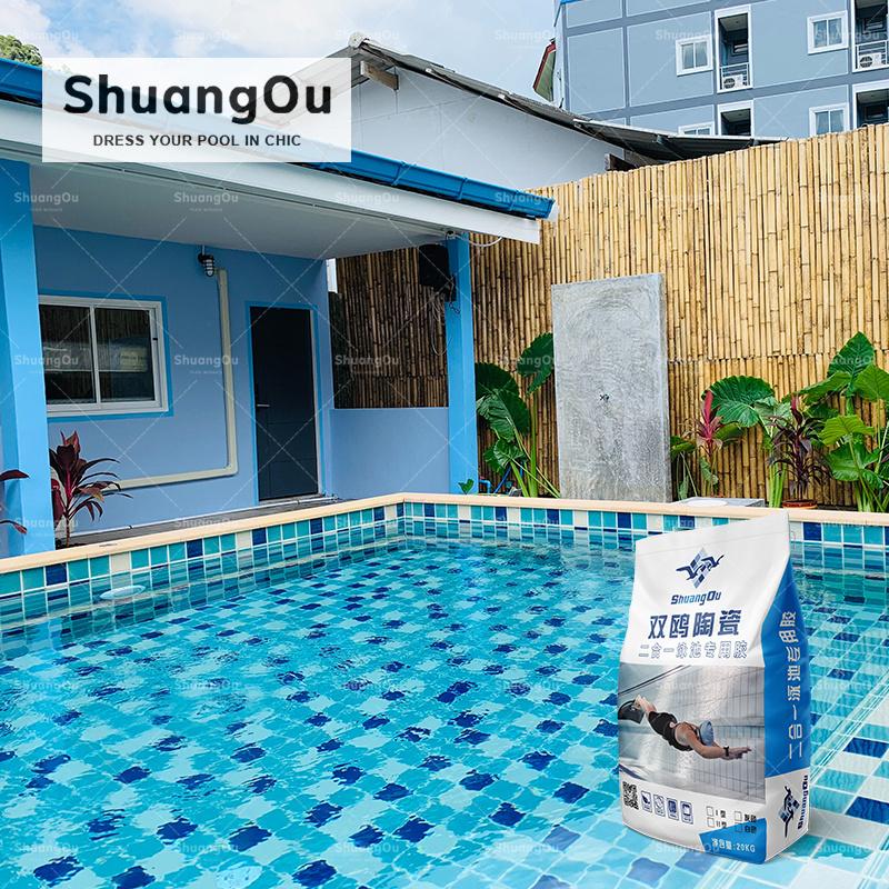 Factory Supply Pool Porcelain Tile Adhesive Power Floor Bathroom Mosaic Tile Glue