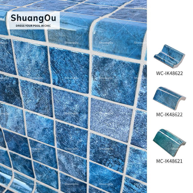 Foshan Edge Tile Trim Ceramic Tile Corner Trim Curved Wash Basin Swimming Pool Corner Tiles Accessory