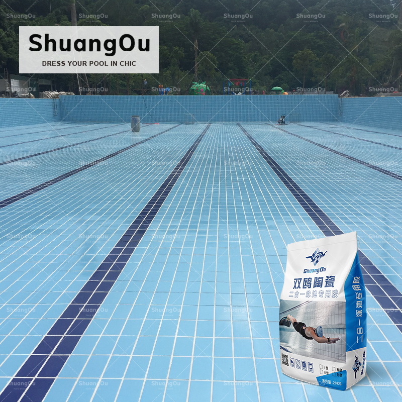 Swimming Pool Tile Adhesive 20kg Packaging For Wall Tiles Strong Adhesives Waterproof Tile Glue