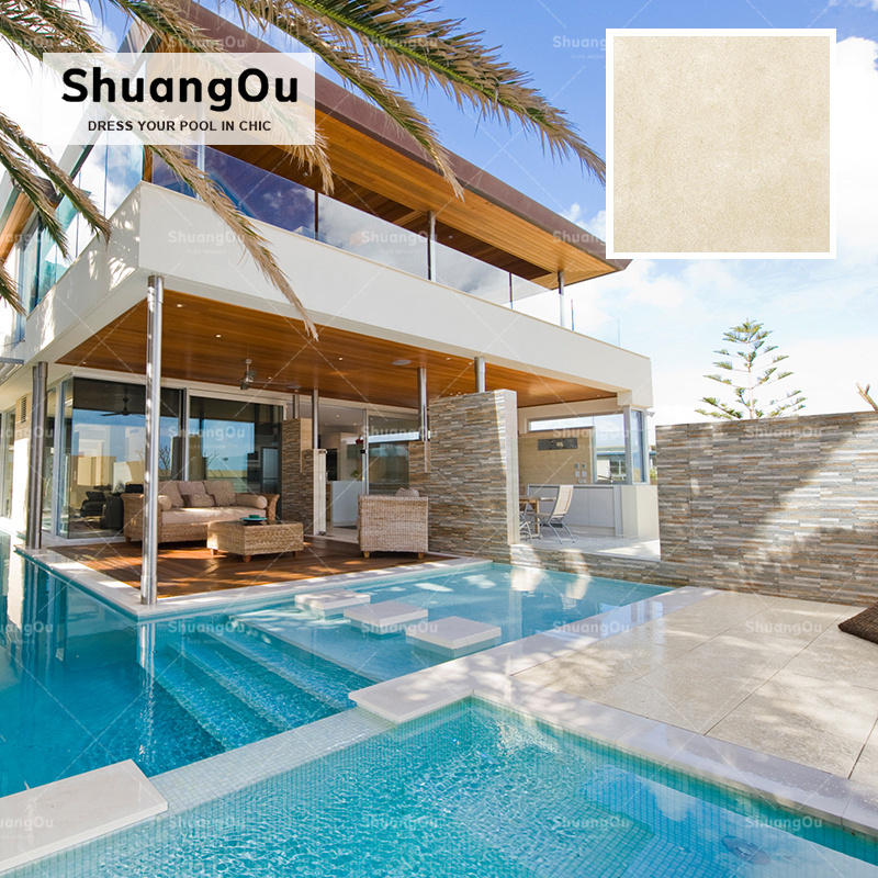 High Quality Flooring Rustic Concrete Paving Non Slip Outdoor Tile Ceramic Anti Slip Floor Pool Decking Tile