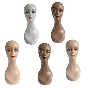 Cheap Realistic Female Manikin Mannequin Head for Wigs Display Hat With Long Neck Mannequin Head