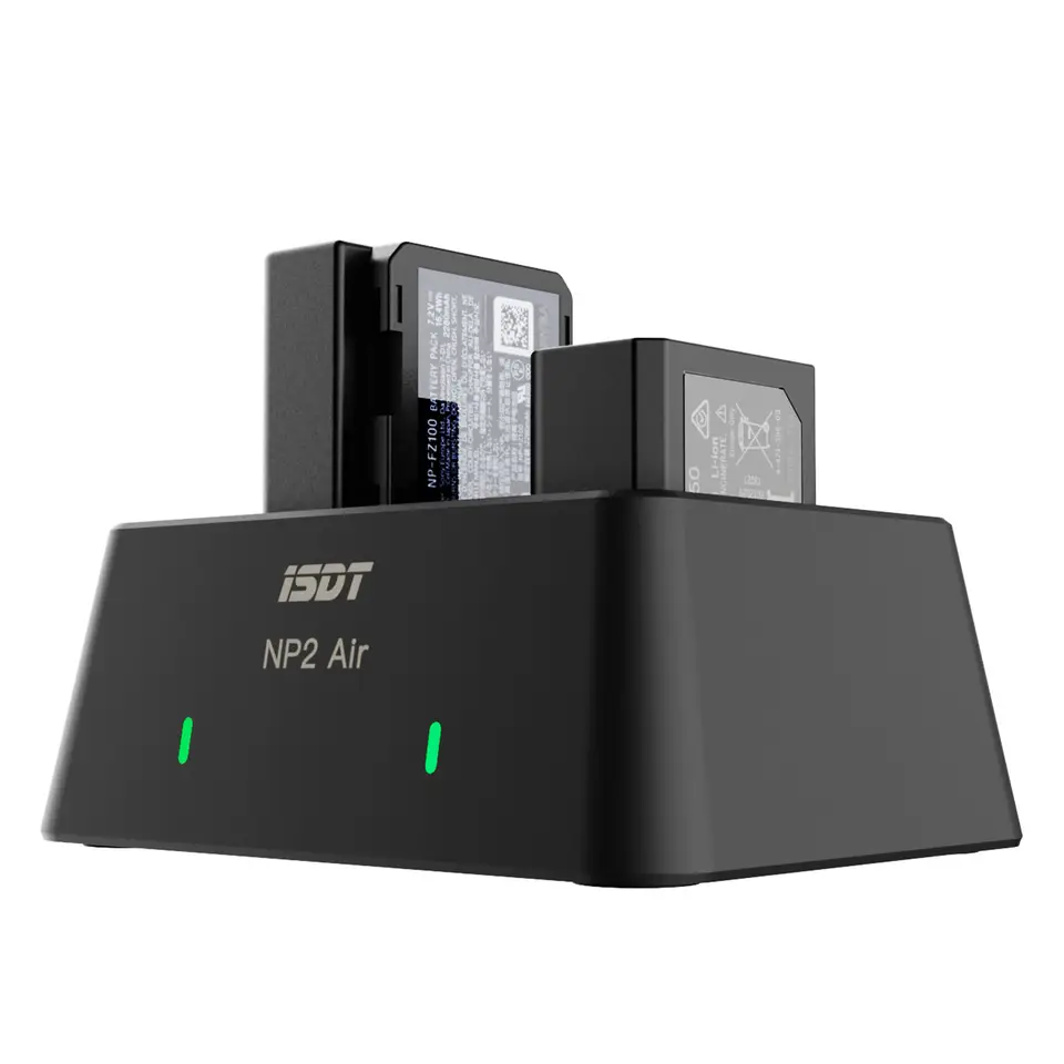 ISDT NP2AIR 25W Dual Channel Camera Battery Intelligent Charger For Sony NP-FZ100 NP-FW50 NP-BX1 Battery