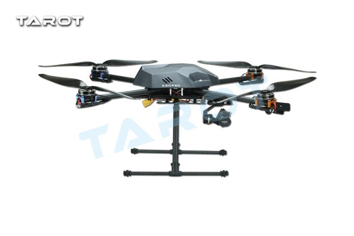 Tarot XS690 TL69A01 Sport Quadcopter with TL69A02 Metal Electric Retractable Landing Gear Skid & TL8X002 Controller FPV Drone