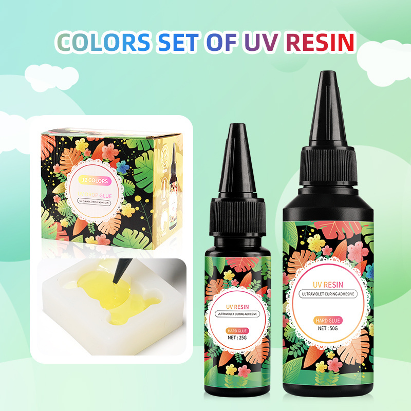 Manufacturers sell color UV glue 24 color handmade diy jewelry quick drying UV hand-painted UV crystal glue