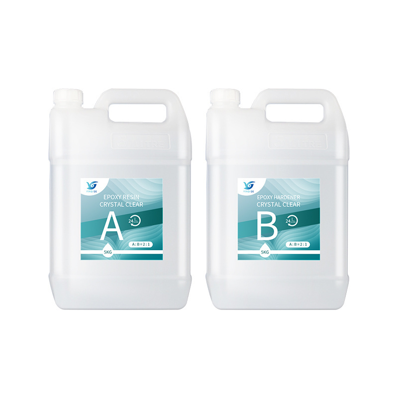 Quicker curing time transparent 2:1 AB epoxy resin 1kg clear liquid uv adhesive glue art resin for floors and table