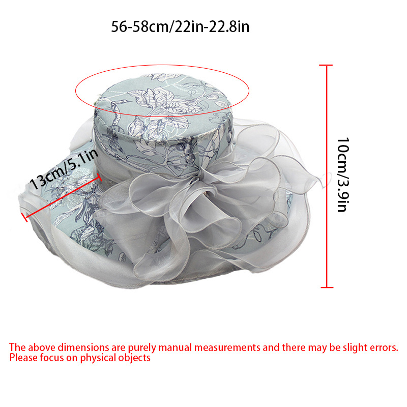 Wholesale Wide Brim Adjustable Size Church Kentucky Derby Mesh Party Elegant Wedding Hats For Women