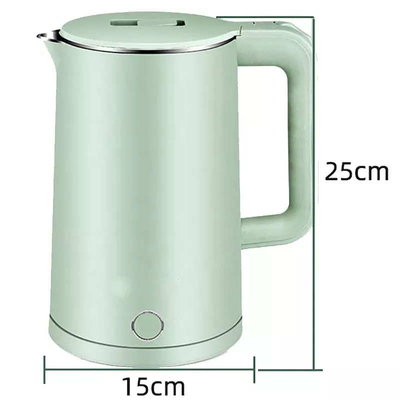 Hot selling lower price Original Stainless Steel 201 Double Wall Electric Water Kettle 2.3L for hotel