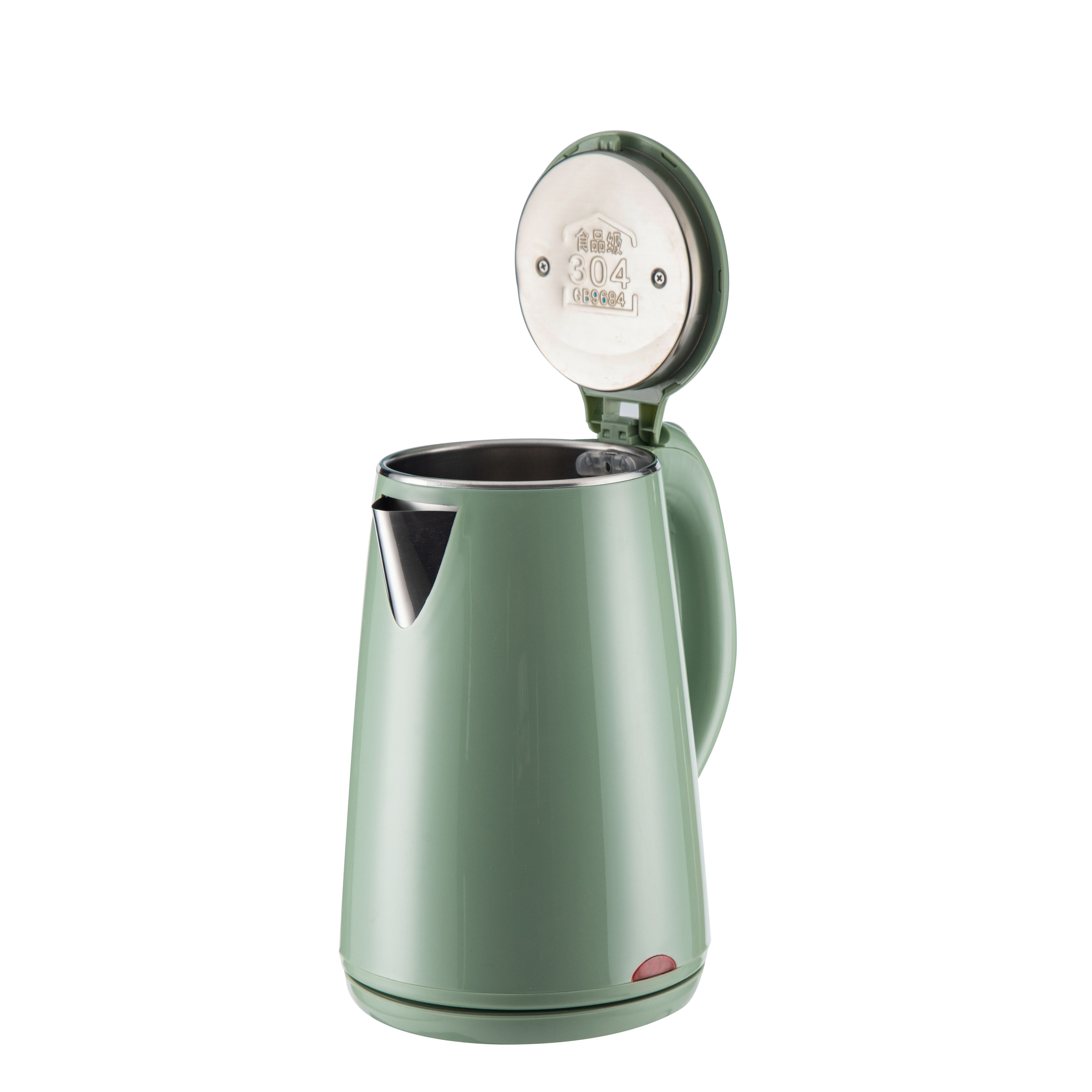 wholesale price New Promotional 2.3L Food Grade Level Electric Kettle With Green Electric Kettle Cordless