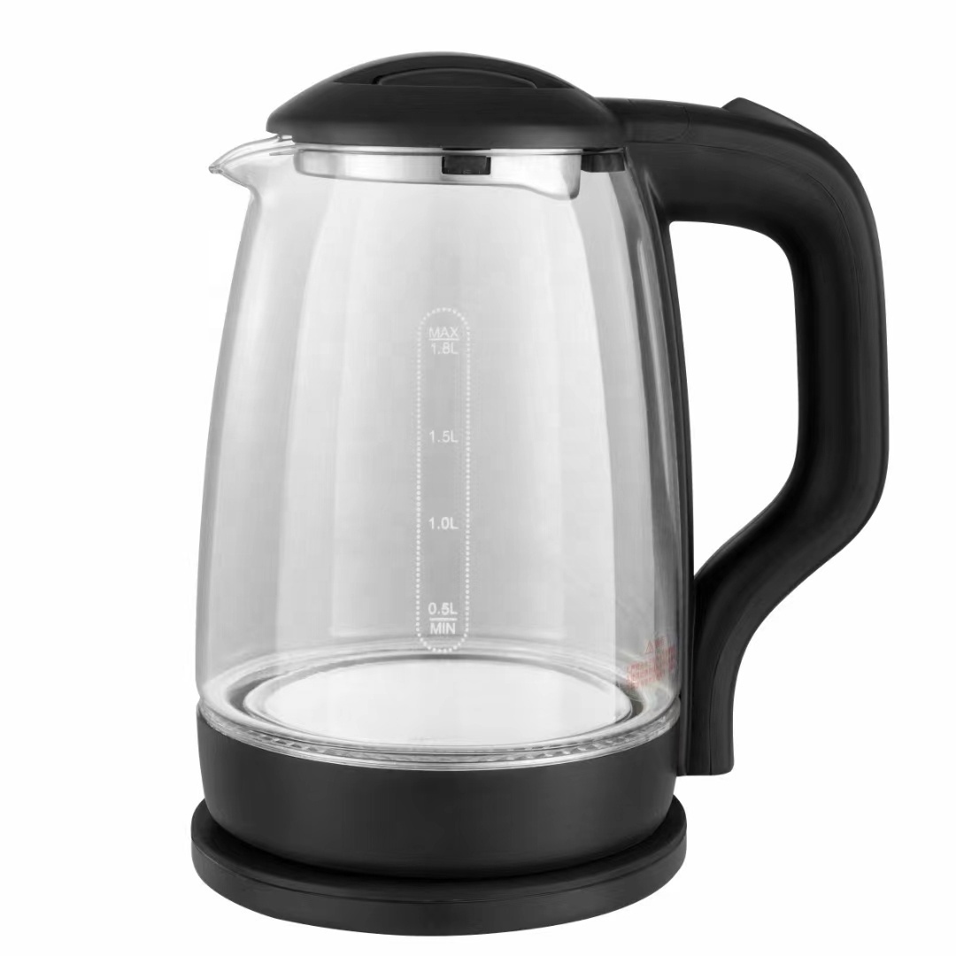 wholesale Quick Boiling Water Bottle Led blue Indicator Light 2.0L Electric Glass Tea Pot heating water kettle