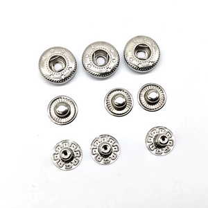 High Quality Garment Accessories Custom Silver Metal Press Snap Button Bump Buckle Snap Buckle Blouse Button