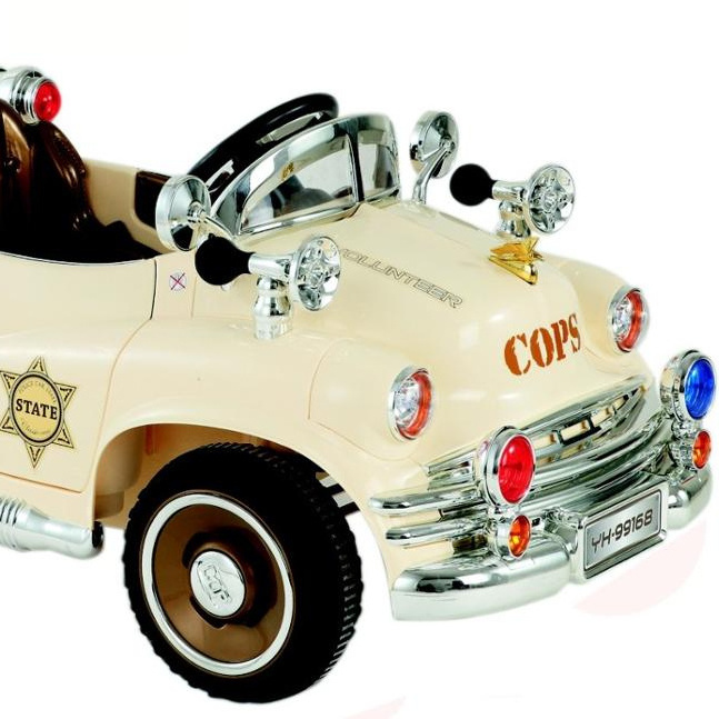 classic police ride on RC toy cars for children battery power ride on car openable door