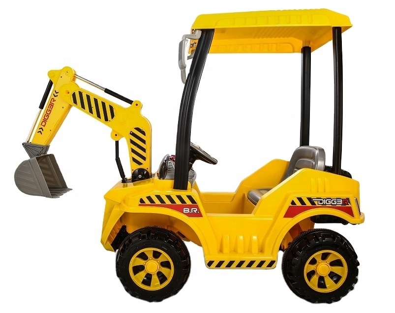 12V Battery Powered R/C Kids Ride On Excavator Truck With Front Loader Digger Children Ride on Toy Car