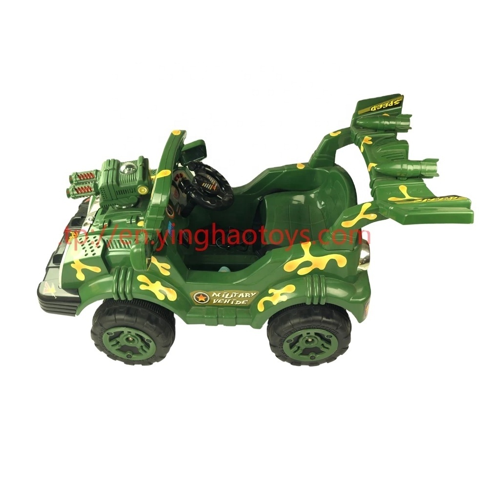 6V 4.5AH battery electric tractor kids toys power driven army truck ride on push car with remote control