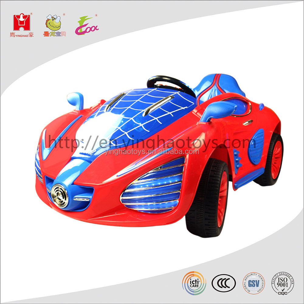 2016 Newest Spiderman Electric Battery Toy Car Remote Control Ride On Car For Kids