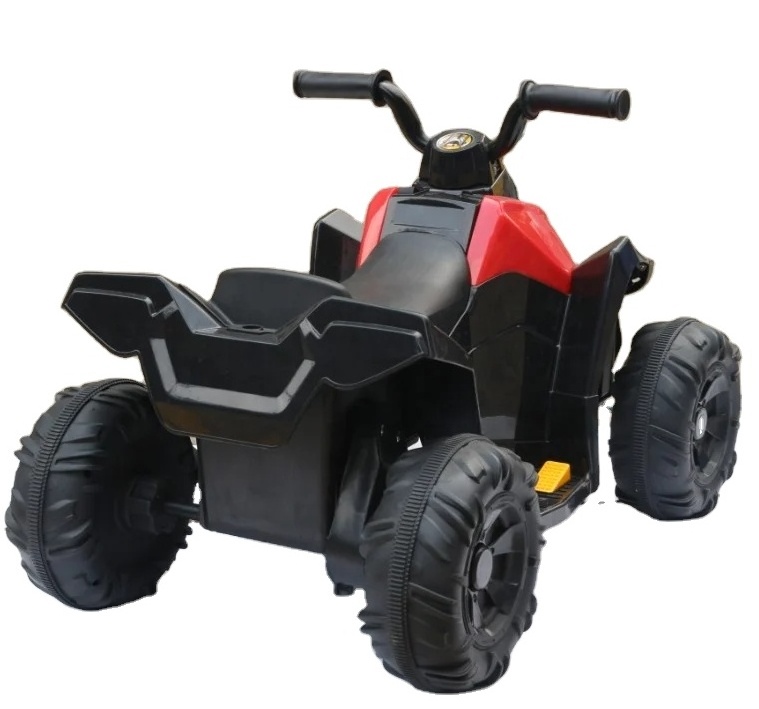 Ride on ATV battery powered kids toy car ride on quad black with yellow