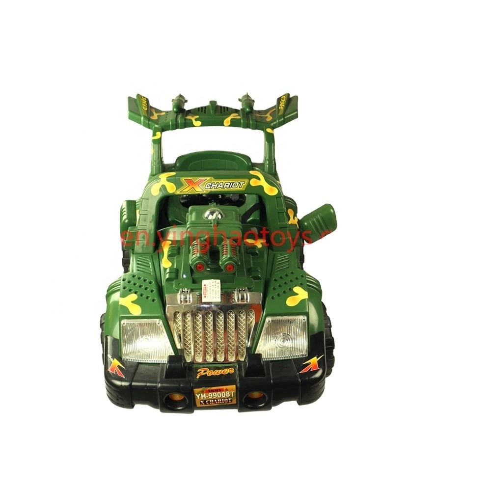 6V 4.5AH battery electric tractor kids toys power driven army truck ride on push car with remote control