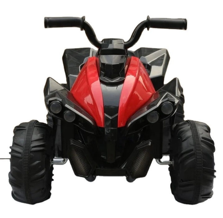 Ride on ATV battery powered kids toy car ride on quad black with yellow