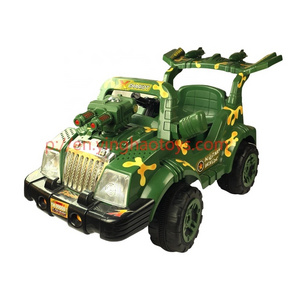 6V 4.5AH battery electric tractor kids toys power driven army truck ride on push car with remote control