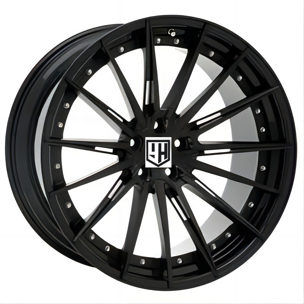 20 21 22 23 24 inch 5x112 5x114.3 5x120 5x130 rims 2 piece brush polished luxury forged wheels