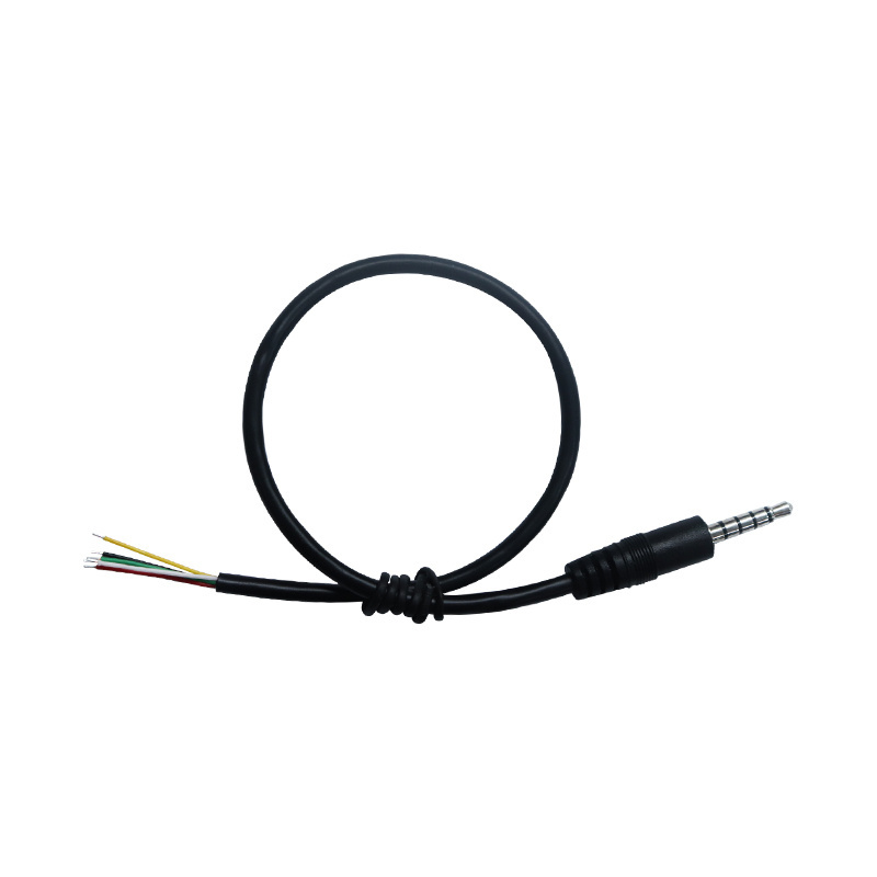 Customized AUX 5 Pole 3.5mm Male Female Stereo Plug 4 Core Wire Tin On The Tail Car Player Computer Headphone Tv Audio Cable