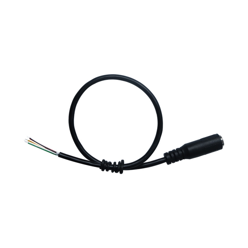 Customized AUX 5 Pole 3.5mm Male Female Stereo Plug 4 Core Wire Tin On The Tail Car Player Computer Headphone Tv Audio Cable