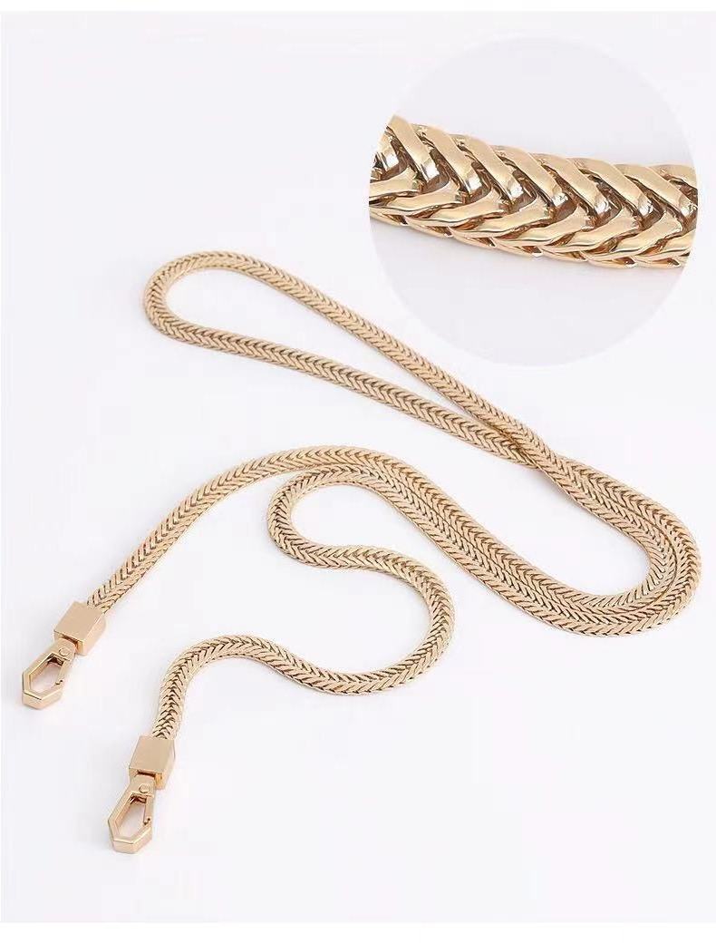 Luxury Gold Chain With Hook Handbag Hardware For Shoulder Strap Purse Handle Strap