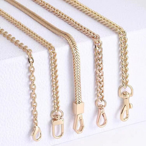 Luxury Gold Chain With Hook Handbag Hardware For Shoulder Strap Purse Handle Strap