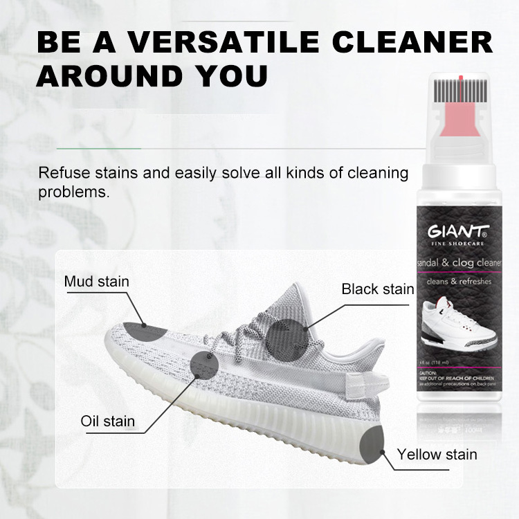 shoe cleaner private label 118ml sneaker cleaning white shoe polish