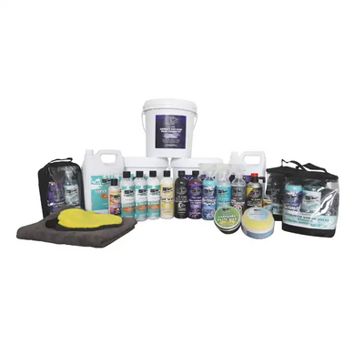 Clean & Shine Car Wash Kit - Safe for Cars Trucks Motorcycles SUV Jeeps RVs & More Including 8 Car Detailing Chemicals