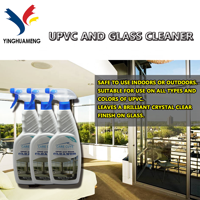 473ml wholesale household product All-purpose No residue window UPVC&Glass cleaner liquid spray household cleaning supplies