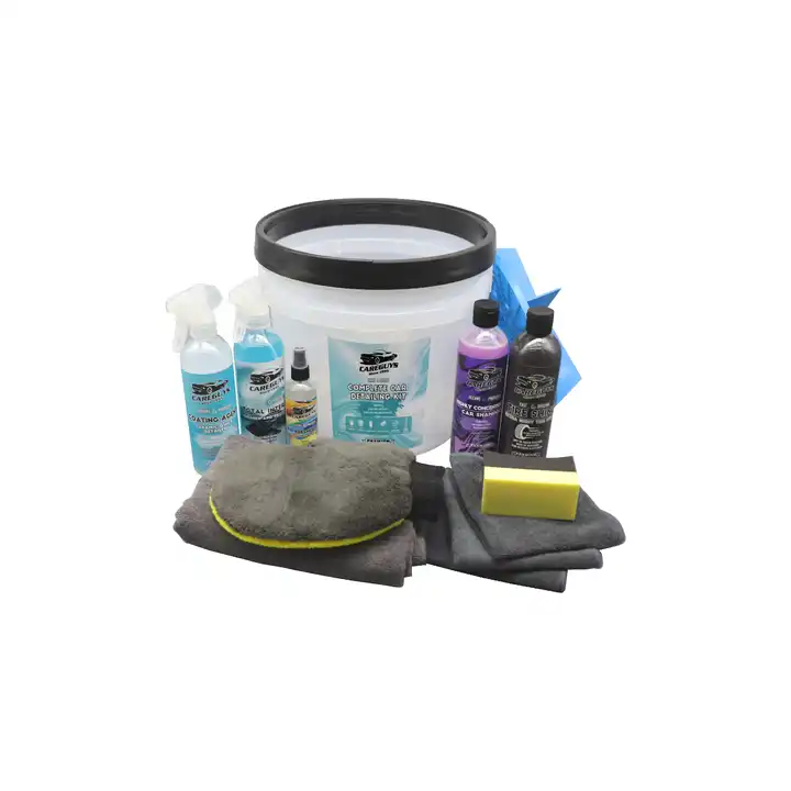 Clean & Shine Car Wash Kit - Safe for Cars Trucks Motorcycles SUV Jeeps RVs & More Including 8 Car Detailing Chemicals