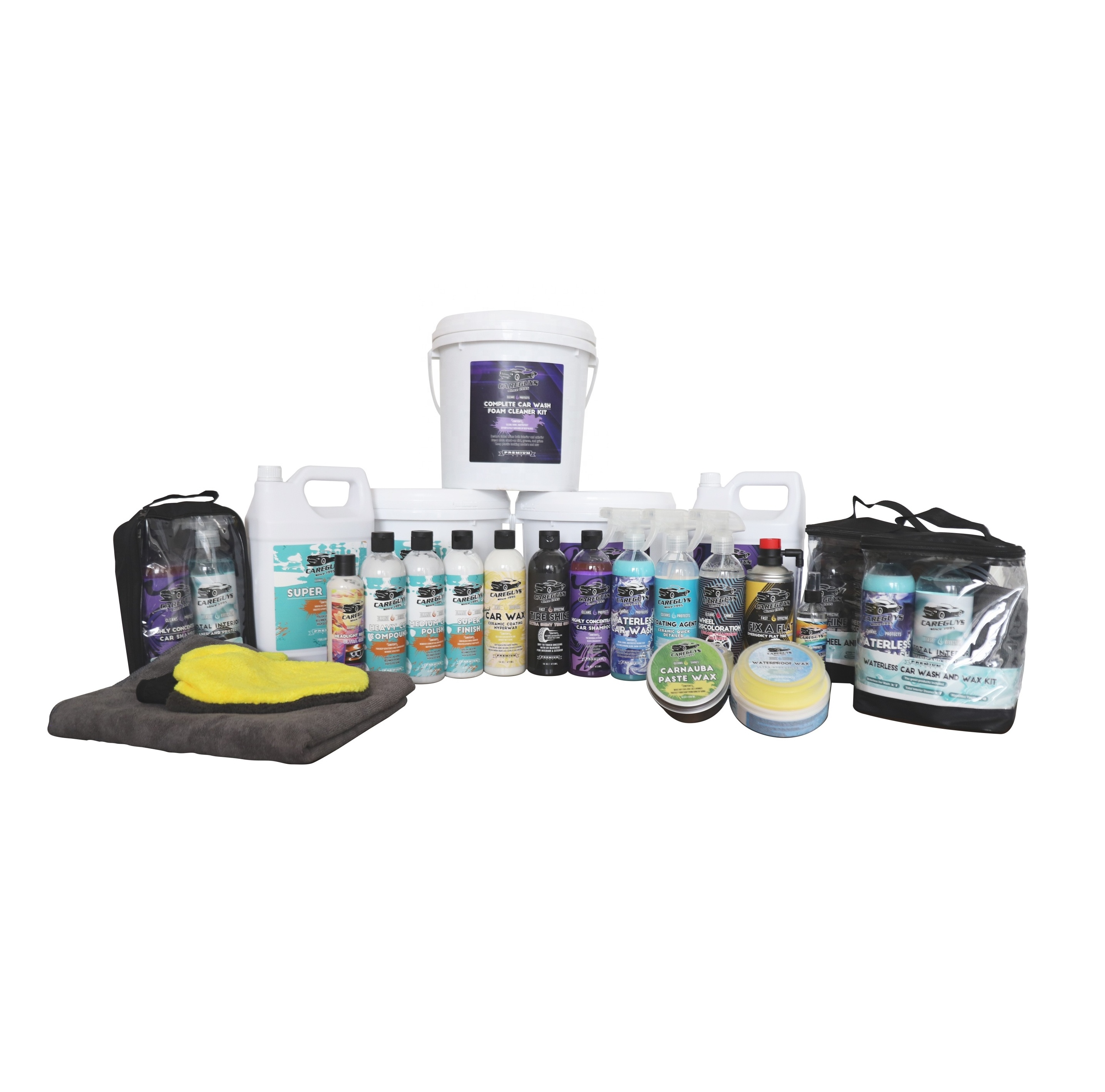 Wheel and tire detailing kit, formula makes clean and maintain wheels without any risk of damaging their finishes