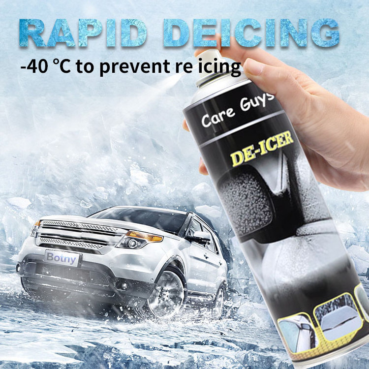 Auto winter snow remover dry ice cleaner de-icer remover spray clean off car window windshield windscreen glass