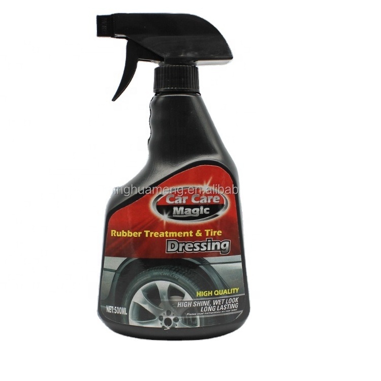 High quality 500ml rubber treatment tyre dressing high shine wet look long lasting clean and protect