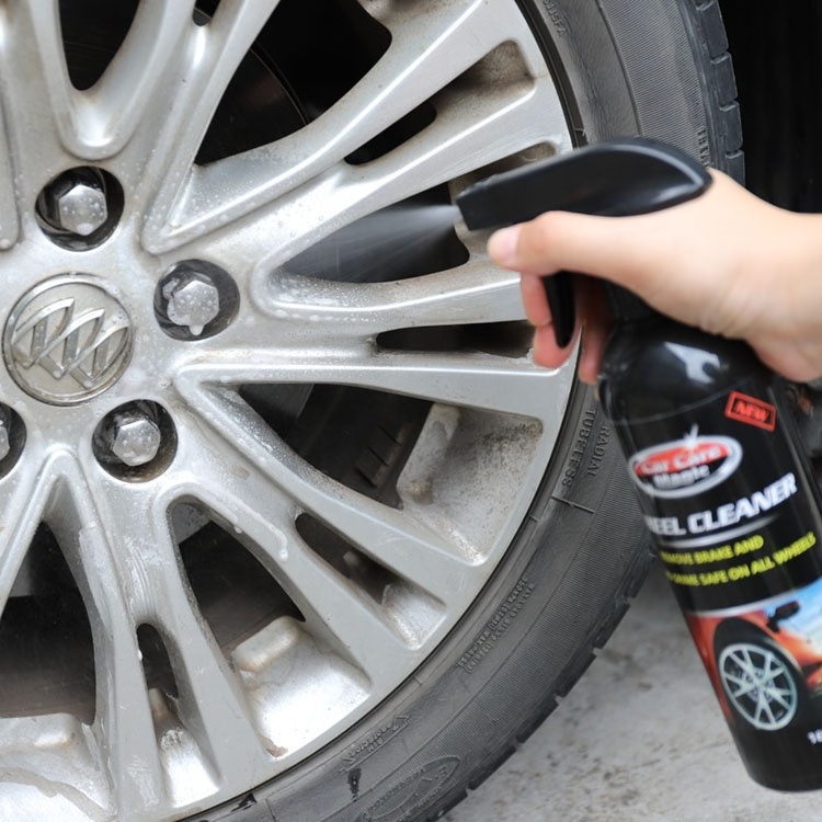 473ml car wheel and tire cleaner spray chimicals for wheel cleaner remove iron from car paint