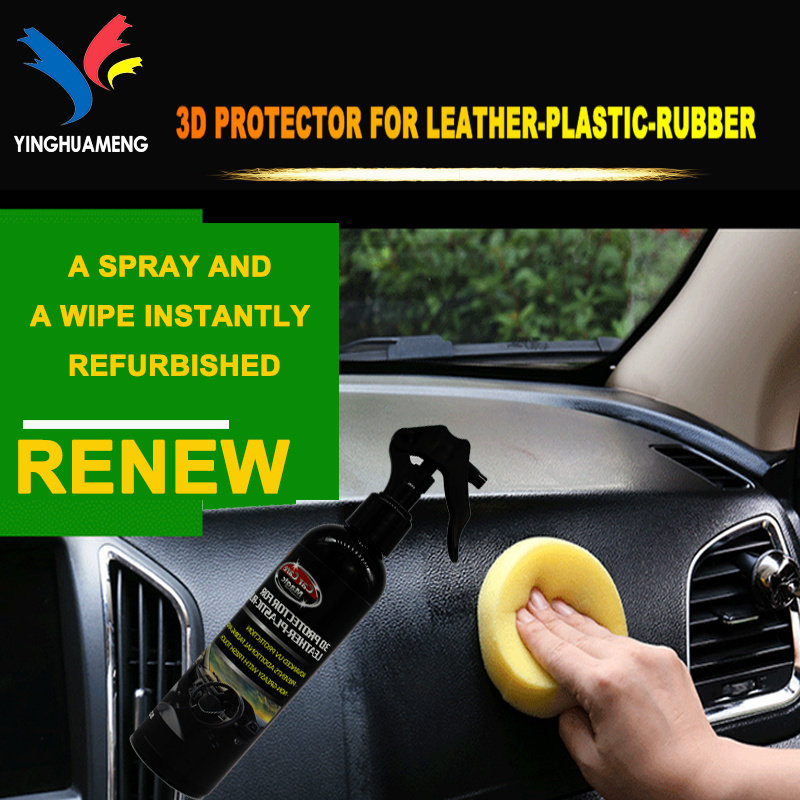 Plastic & Trim Restorer - Shines & Darkens Worn Out Plastic, Vinyl & Rubber Surfaces - Protects Cars & Motorcycles from Rain