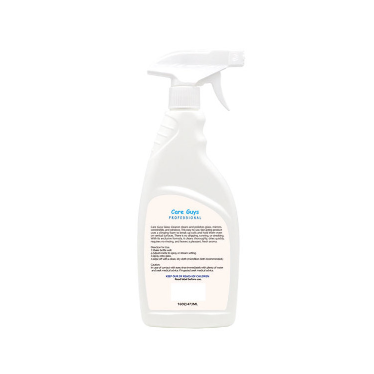 GLASS CLEANER Easy-to-use and fast-acting cleans thoroughly dries quickly without rinsing and has a pleasant fresh scent