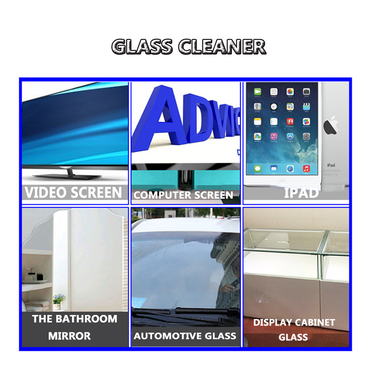 glass cleaner and window spray for auto and home car glass liquid cleaner