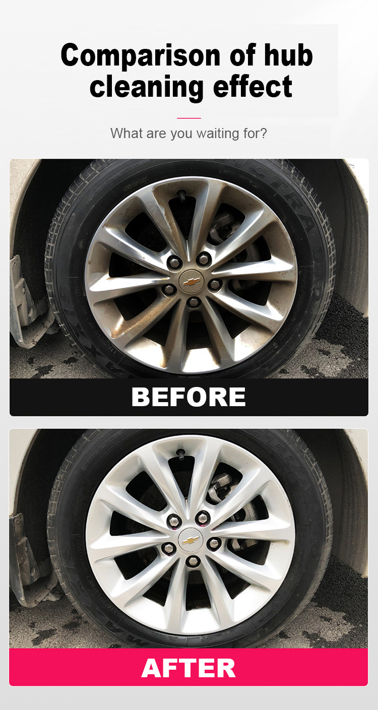 WHEEL CLEANER TO REMOVE BRAKE Cleans stubborn contaminants efficiently  restores the metal luster in a safe harmless way