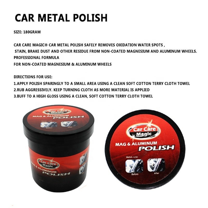 car wheel polish wax products 180g mag aluminum shine wax mental polish canned wax