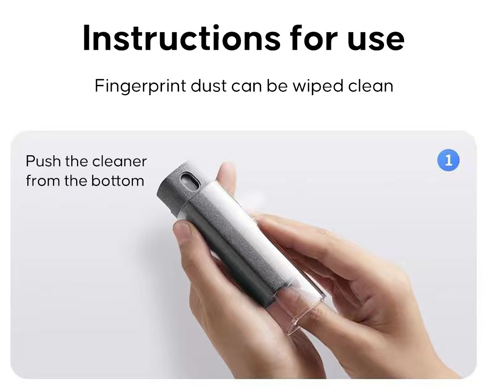 Screen Cleaner,3-in-1 Touchscreen Mist Cleaner Spray and Microfiber Cloth,Built-in Cleaning Solution