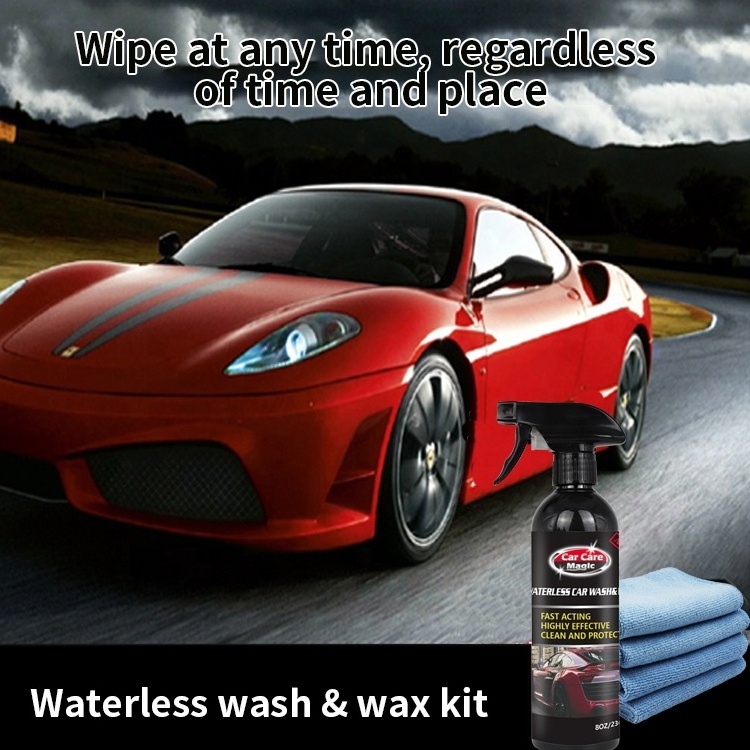 Wet or Waterless Car Wash Wax Best Car Shiner and Cleaner Quick Detail Spray Ceramic Car Wax