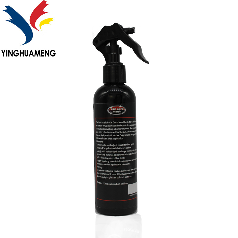 Plastic & Trim Restorer - Shines & Darkens Worn Out Plastic, Vinyl & Rubber Surfaces - Protects Cars & Motorcycles from Rain