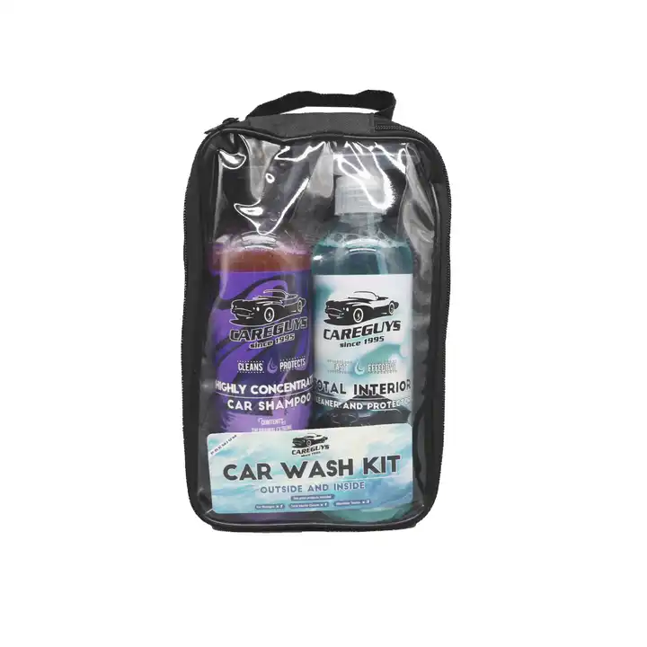 Clean & Shine Car Wash Kit - Safe for Cars Trucks Motorcycles SUV Jeeps RVs & More Including 8 Car Detailing Chemicals