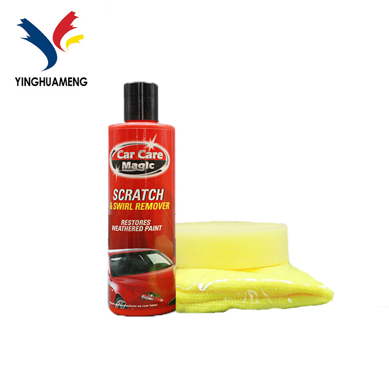 car scratch & swirl remover kit, specially formulated compound will easily remove and 