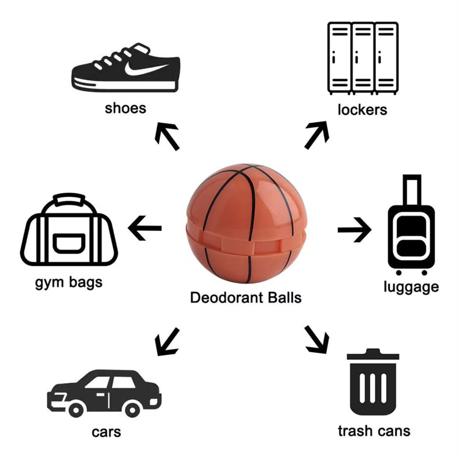 Sneaker shoe deodorizer deodorant balls for shoes freshener balls sneakers deodorant ball