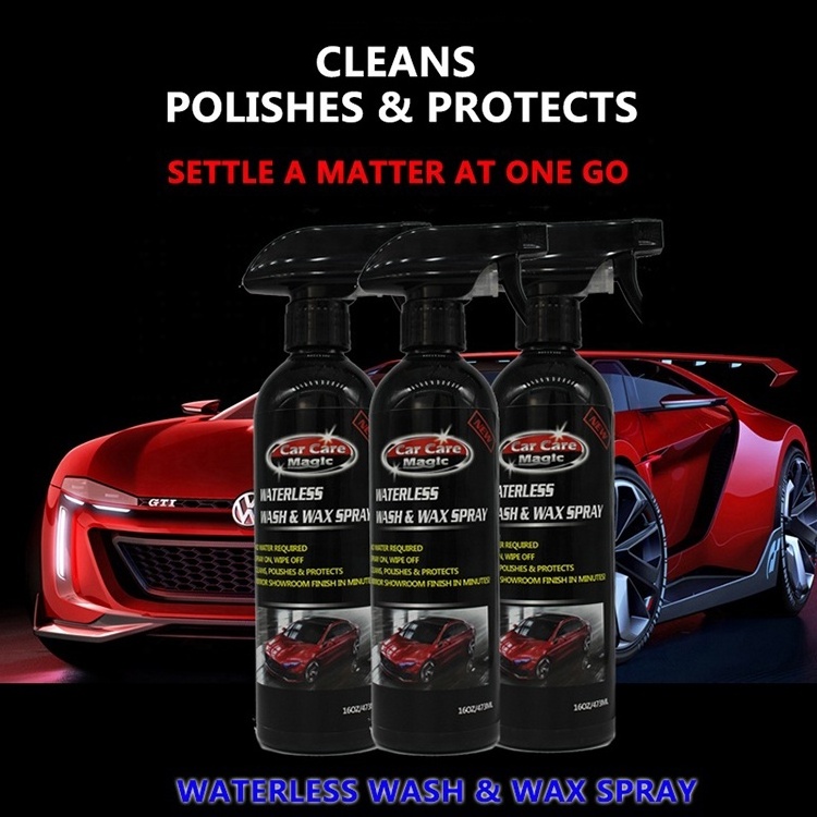 473ml All purpose cleaner Car Wash Wax with microfiber cloths Paint Protection car coating spray polish for car wash wax spray